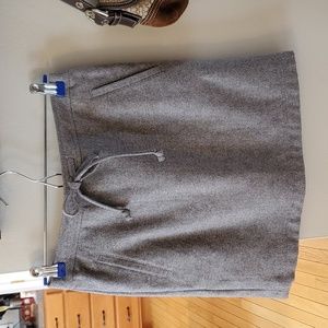 Loft wool A-line skirt